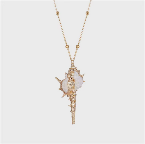 Drowned Gold Shell Necklace