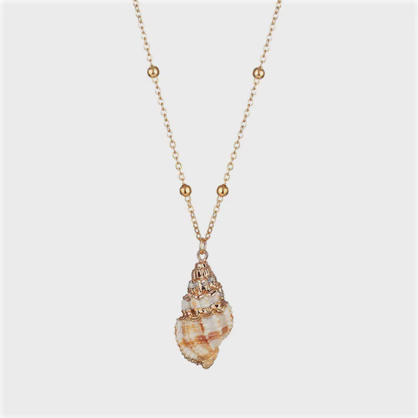 Drowned Gold Shell Necklace