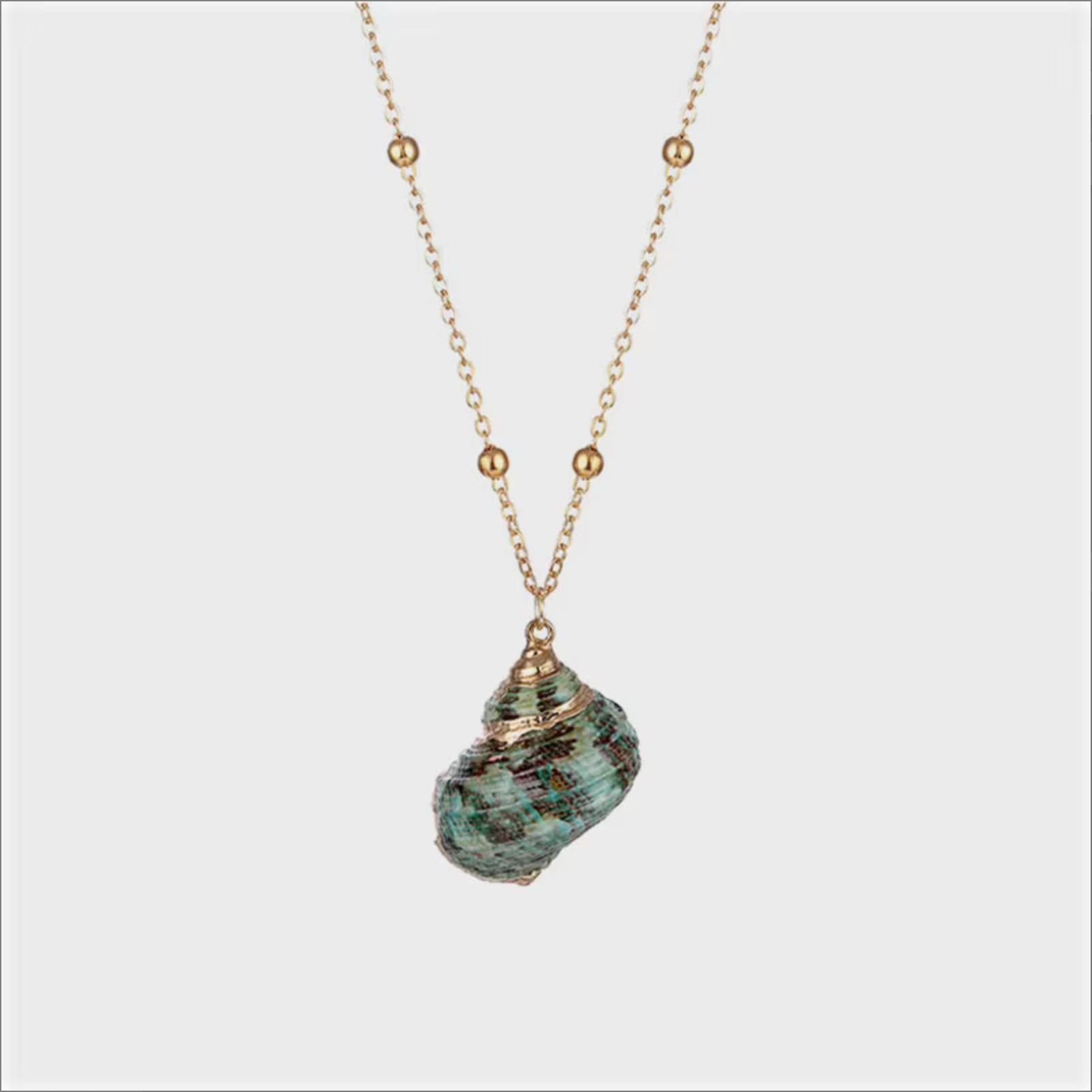 Drowned Gold Shell Necklace